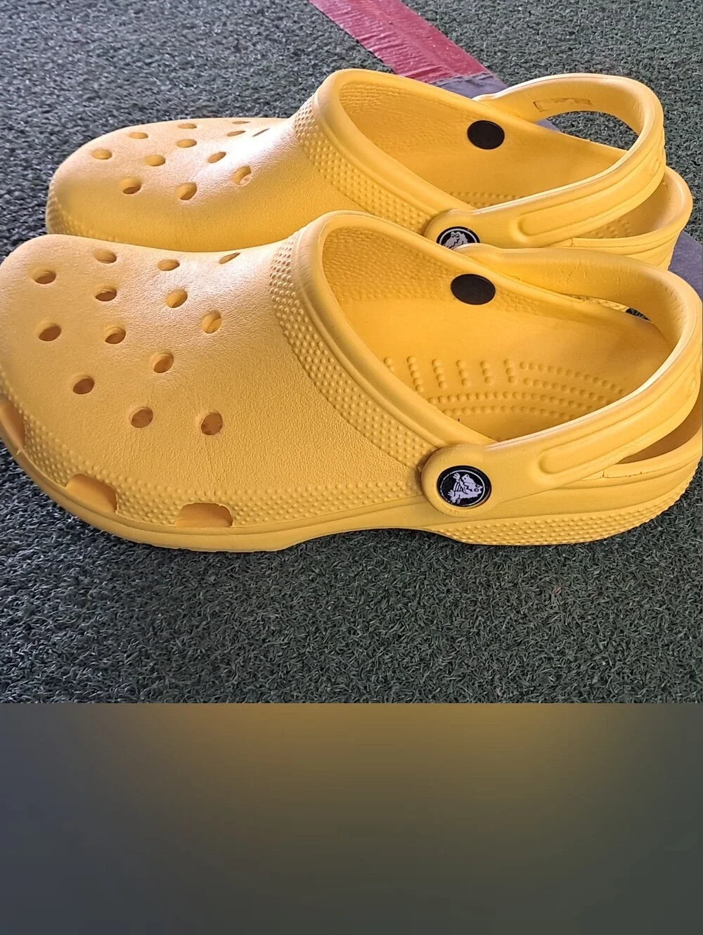 Yellow Unisex Clog Sandals - Lightweight Comfort.Mens Size 5./Womens Size 7